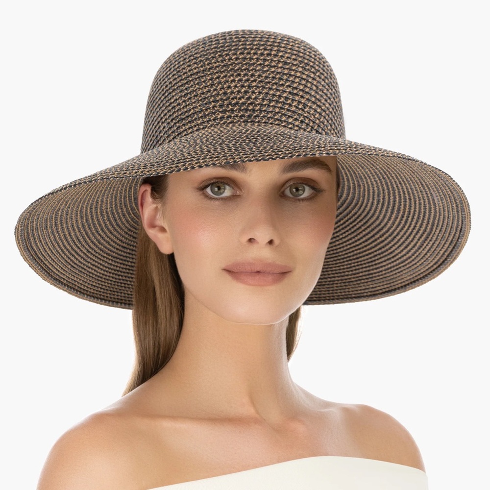 Eric Javits Squishee Hampton Wide Brim UPF 50 Sun Protection Hat - Picture 7 of 10